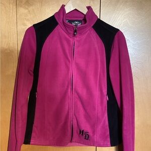 Harley-Davidson Women's Magenta rose fleece jacket